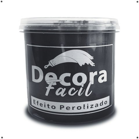 Cimento Queimado com Efeito Perolizado Decora Fácil 1kg - Preto Absoluto