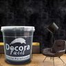 Cimento Queimado com Efeito Perolizado Decora Fácil 1kg - Preto Absoluto - 9