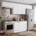 Ver imagem 1 de Cozinha Completa Americana 7 Portas 3 Gavetas com Tampo 100% Mdf Nature - Henn