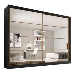 Guarda Roupa Sevilha 2 Portas com Espelho Mdf - Mademarcs - 1