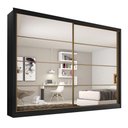 Ver imagem 1 de Guarda Roupa Sevilha 2 Portas com Espelho Mdf - Mademarcs