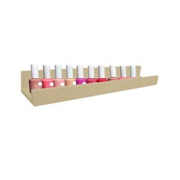 Prateleira Esmalteria Simples Multiuso 85 Cm Natural Mdf Cru - 2