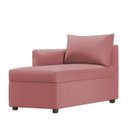 Ver imagem 2 de Recamier Divã Londres 160cm Suede Rose - Clique Decorações