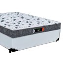 Ver imagem 2 de Cama Box Casal + Colchão Ortopédico Resistente Pró D28 Prime Colchões 138x188x60 Cor:branco