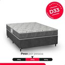 Ver imagem 5 de Cama Box Casal + Colchão D33 One Face - Suede Cinza