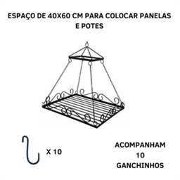 Paneleiro de Ferro Premium: Preto - 4