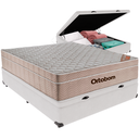 Ver imagem 2 de Cama Box Baú e Colchão Airtech Springpocket Molas Ensacadas Casal Ortobom: Branco