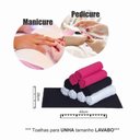 Ver imagem 5 de Kit 10 Toalha de Manicure e Pedicure 28x45cm Salão Beleza P/unha Rosa