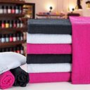 Ver imagem 2 de Kit 10 Toalha de Manicure e Pedicure 28x45cm Salão Beleza P/unha Rosa