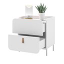 Ver imagem 2 de Mesa de Apoio 2 Gavetas 50cm Curve Brv Móveis