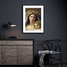 Quadro Virgem Maria com Menino Jesus - 60x48cm:madeira Branca - 1