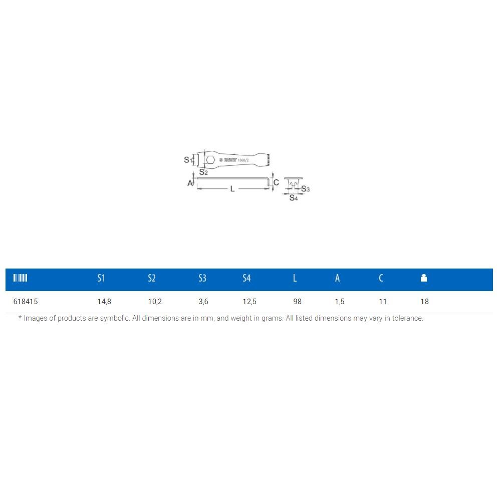 Chave para Parafuso da Coroa Unior Bike Tools Ref. 618415 - 2