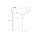 Ver imagem 7 de Mesa Dobrável c/ Bancos Vira Aparador Multiuso Bar MDF Annie: Preto