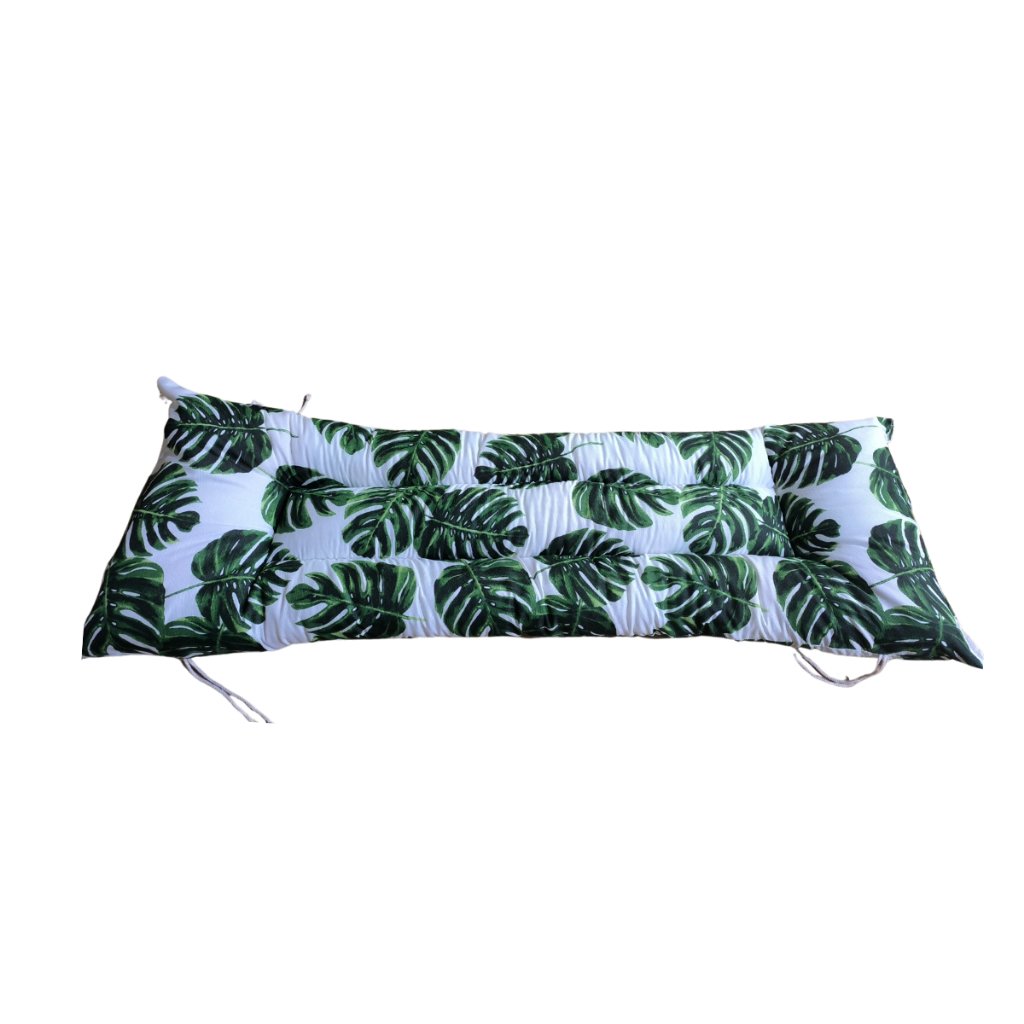 Almofada Futon 150 Cm X 50 Cm Estampada:verde Escuro e Branco