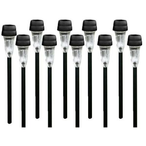 Kit 10 Luminária Luz Solar Led Automática Poste Iluminação