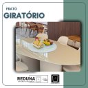 Ver imagem 6 de Centro de Mesa Prato Giratório Vidro Temperado Branco 60cm