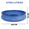 Piscina Splash Fun 6700 Litros Mor 3,60m Borda Inflável - 1