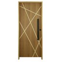 Ver imagem 1 de Kit Porta de Madeira Agatha 92 X 2,10 Bat.14cm Fech.rolete com Puxador - Hale