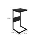 Ver imagem 3 de Mesa Lateral Apoio Aço Sala Estar Quarto Sofá Notebook Preta