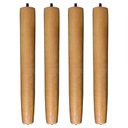 Ver imagem 1 de Kit 4 Pés Palito Castanho 30 Cm com Sapatas Plásticas - Pallazio