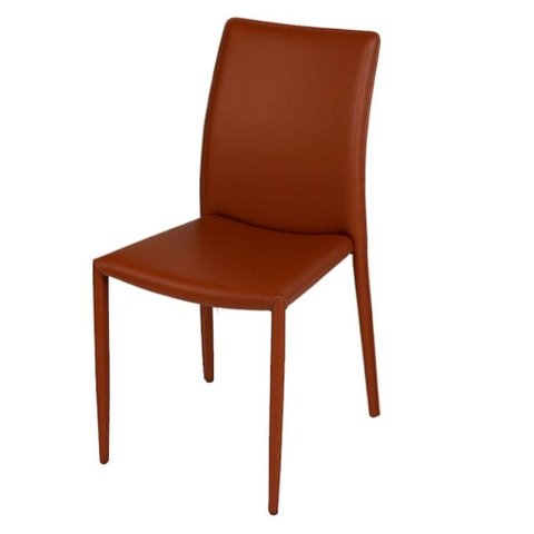 Cadeira Glam Amanda Or Design Terracota Base Metal