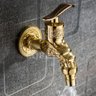 Torneira Dourada Dragão Retro Lavanderia Jardim Rústica Tanq - 4