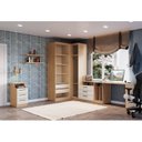 Ver imagem 2 de Guarda Roupa Modulado Elegance 8 Peças 3 Portas 8 Gavetas