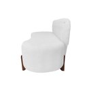 Ver imagem 3 de Sofá 3 Lugares Orgânico Curvo Tókio 180cm Couro Branco