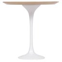 Ver imagem 2 de Mesa Lateral Tulipa Saarinen Redonda 51cm Tampo Freijó Base Branco
