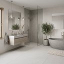 Ver imagem 2 de Porcelanato Max Loft White Acetinado 71X71cm Caixa com 2,52m²/5 Peças - 71222 - Embramaco