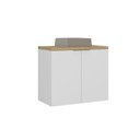 Ver imagem 2 de Gabinete com Cuba Nature 75cm Estilare Gab4011 Branco-carvalho