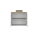 Ver imagem 3 de Gabinete com Cuba Nature 75cm Estilare Gab4011 Branco-carvalho