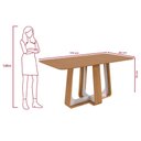 Ver imagem 3 de Conjunto Sala de Jantar Mesa Easy Pop 170x90cm Tampo Mdf com 6 Cadeiras Confort Linho Mosaico Cinza