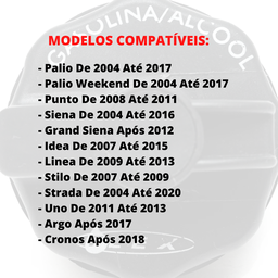 Tampa De Combustível Vedada C/ Rosca Uno Após 2011 2012 2013 - 7
