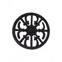 Ver imagem 1 de Rosácea Decoração Ferro Fundido Margarida Grade Portão 22Cm