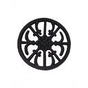 Ver imagem 2 de Rosácea Decoração Ferro Fundido Margarida Grade Portão 22Cm