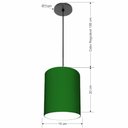 Ver imagem 2 de Lustre Luminária Pendente Vivare Free Lux Pe-4103pr Cúpula em Tecido 15x20cm