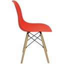 Ver imagem 4 de Kit 12 Cadeiras Charles Eames Eiffel Wood Design Vermelha Vermelho