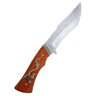 Faca 32Cm Cabo De Madeira Desenho Caça Lamina Personalizada - 1