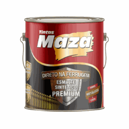 Esmalte Sintético Direto na Ferrugem Metais Galão 3,6 Litros MAZA Preto Chassis Sb - 1