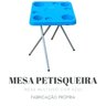 Mesa Petisqueira Desmontável/dobrável Azul Elegante Plus - 8
