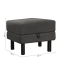 Ver imagem 2 de Puff Baú Antúrio 60cm CabeCasa MadeiraOriginals