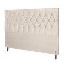 Ver imagem 1 de Cabeceira Madri Para Cama Box Casal 144 cm Suede - SSX Multicoisas - Bege