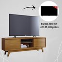 Ver imagem 4 de Rack Bancada 2 Portas Tvs até 65 Polegadas Atlas - Cumaru