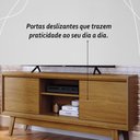 Ver imagem 5 de Rack Bancada 2 Portas Tvs até 65 Polegadas Atlas - Cumaru