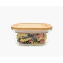 Ver imagem 1 de Pote hermético de vidro com tampa de bambu - 320 ml Oikos