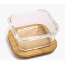Ver imagem 3 de Pote hermético de vidro com tampa de bambu - 320 ml Oikos