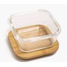 Pote hermético de vidro com tampa de bambu - 320 ml Oikos - 3