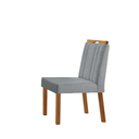 Ver imagem 3 de Conjunto Sala de Jantar Mesa Paris Madeira Maciça 160x90cm Tampo Retângular Vidro Off White com 6 Ca