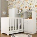 Ver imagem 1 de Quarto Infantil com Berço 3 em 1 Luíza Multimóveis Branco